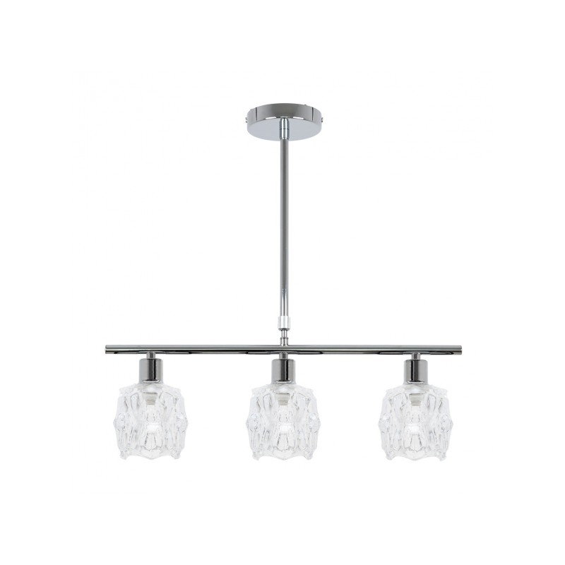 Lámpara Derby cromo 3 x LED E-14 Fabrilamp